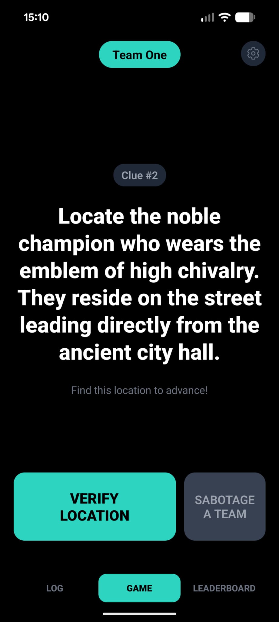 Barhops Barathon gameplay showing clue solving and bar navigation