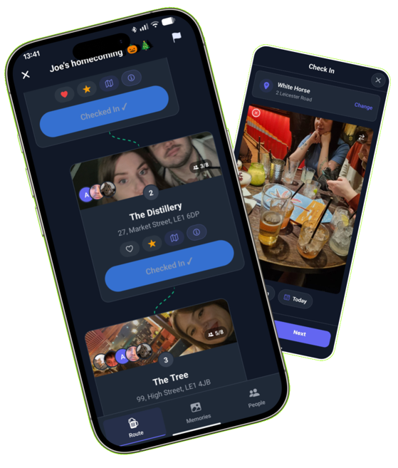 Barhops home screen